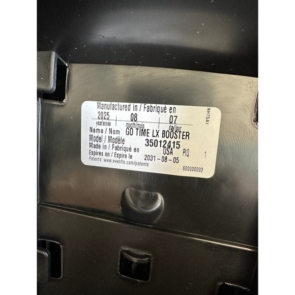 Evenflo Go Time LX Booster Car Seat Highback Backless 2-in-1 Black - Picture 7 of 7